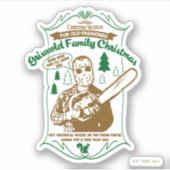 Sticker Griswold Famille de Noël Chainsaw Graphique (Devant)