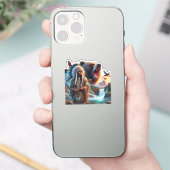 Sticker GrizzlyChef de guerrier ours (Téléphone)