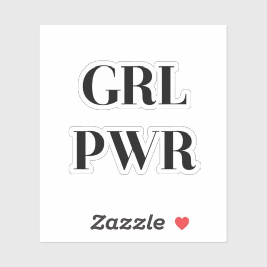 STICKER GRL PWR (Feuille)