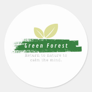 Sticker groen bos
