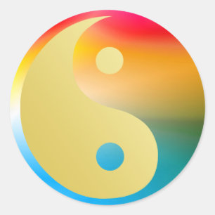 Sticker Groovin' Yin et Yang