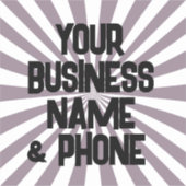 STICKER GROS BÂTIMENTS D'ENTREPRISE PERSONNALISÉS (Devant)