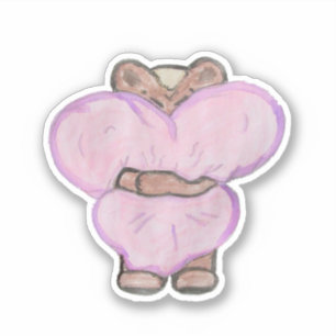 Sticker Gros Coin Ours.