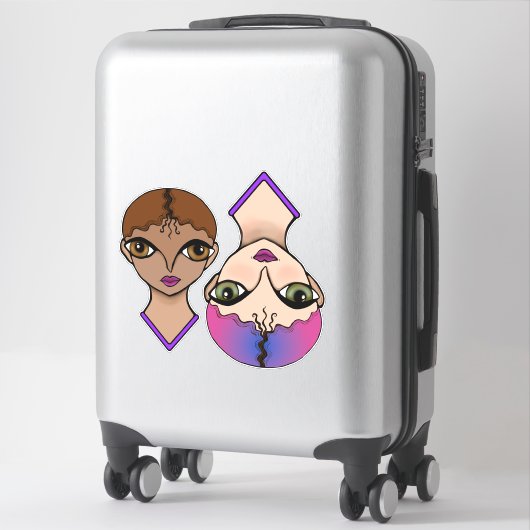 Sticker Gros yeux (Sur valise)