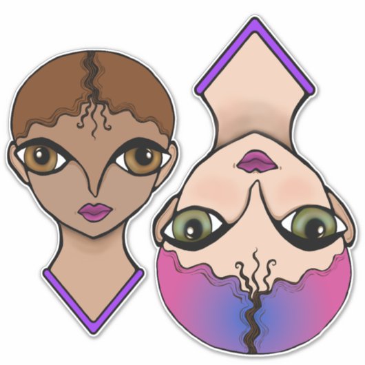 Sticker Gros yeux (Devant)