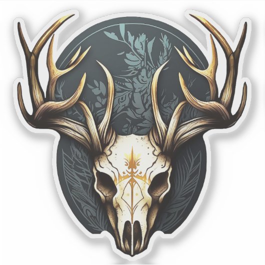 Sticker Grosse Chasse Au Crâne De Cerfs (Devant)