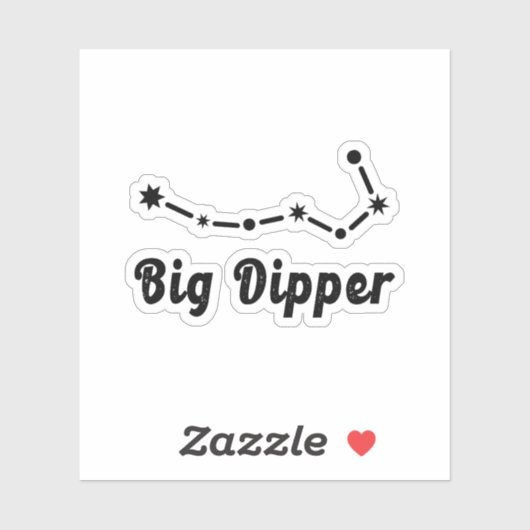 Sticker Grosse Constellation de dipper Ursa Major (Feuille)