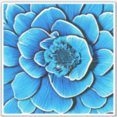 Sticker Grosse floraison de Camellia Bleue (Devant)