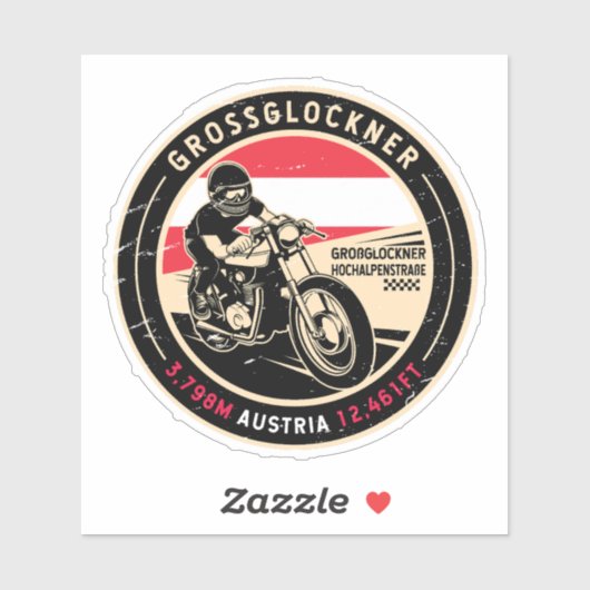 Sticker Grossglockner | Autriche | Motorcycle (Feuille)