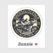 Sticker Grossglockner High Alpine Road Moteur des alpes au (Feuille)