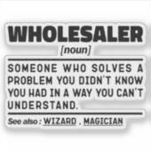 Sticker Grossiste Noun Marchandises Acheteur Profession Cu (Devant)