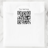 Sticker (grote, aangepaste tekst) (Tas)