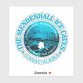 Sticker Grottes de glace de Mendenhall (rd) (Feuille)