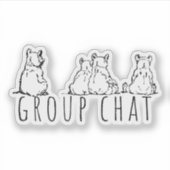 Sticker Group Chat Cute Bears (Devant)