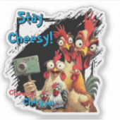Sticker "Group Selfie Sticker" Chessy Chicken Vinyl (Devant)