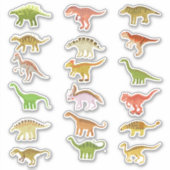 Sticker groupe de dinosaures (Devant)