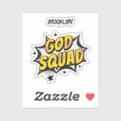 Sticker Groupe de jeunes chrétiens de God Squad (Feuille)