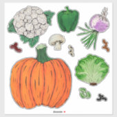 Sticker Groupe Légumes #2 (Feuille)