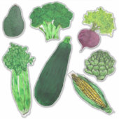 Sticker Groupe Légumes n° 1 (Devant)