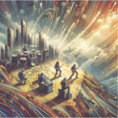 Sticker Groupe rock Abstrait (Devant)