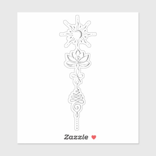 Sticker Groupe Silver Unalome (Feuille)