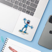 Sticker Grover vintage (Ordinateur portable avec iPhone)