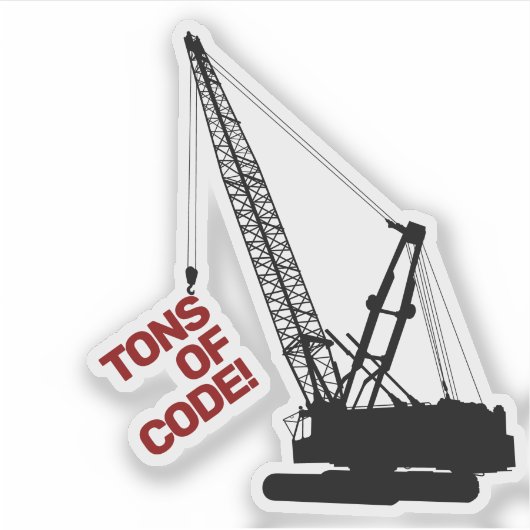 Sticker Grue de construction (Devant)