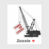 Sticker Grue de construction (Feuille)