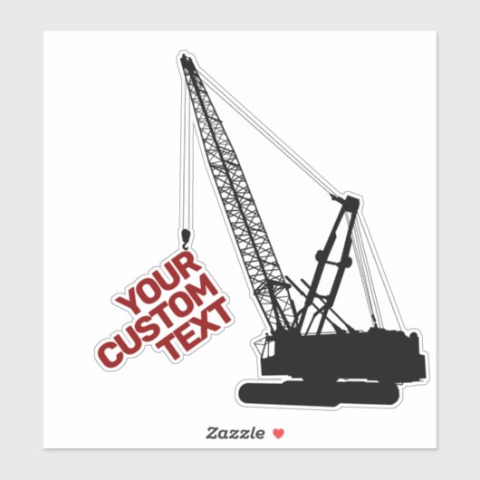 Sticker Grue de construction (Feuille)
