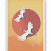 Sticker Grues japonaises (Devant)