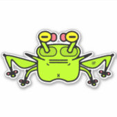 Sticker Grumeux crapaud de grenouille v1 (Devant)