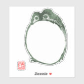 Sticker Grumpy Grenouille japonaise crapaud 19ème siècle (Feuille)