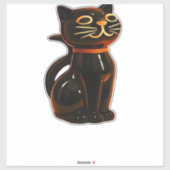 Sticker Grusel Cat Halloween Gift Classic T-Shirt (Feuille)