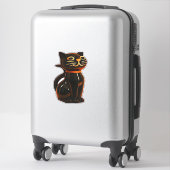 Sticker Grusel Cat Halloween Gift Classic T-Shirt (Sur valise)