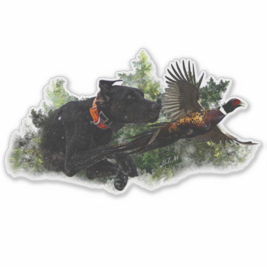 Sticker GSP, Chasse faisan (Devant)