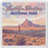 Sticker Guadalupe Mountain National Park El Capitan Texas (Devant)