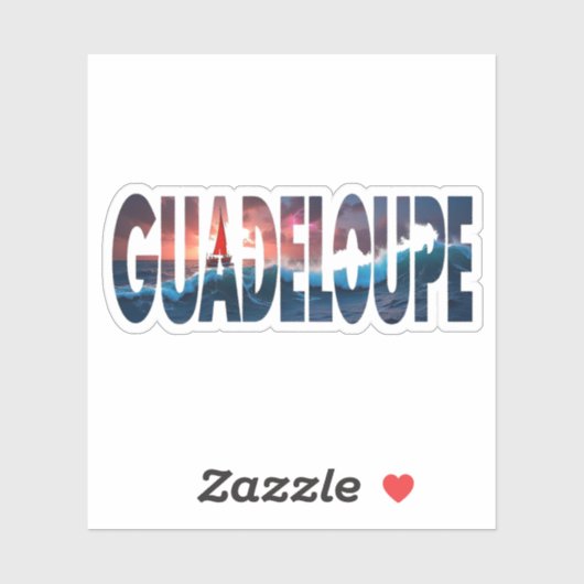 STICKER GUADELOUPE (Feuille)