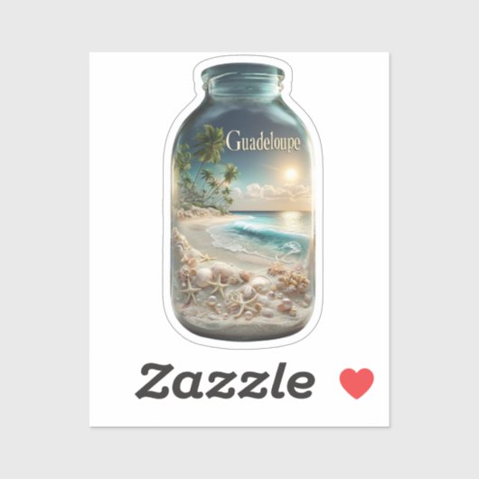 STICKER GUADELOUPE (Feuille)