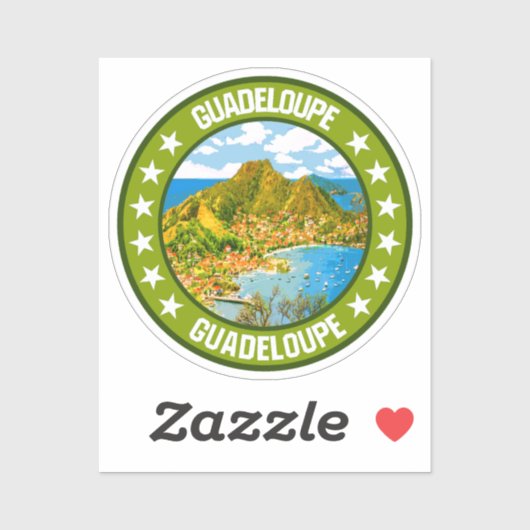 Sticker Guadeloupe (Feuille)
