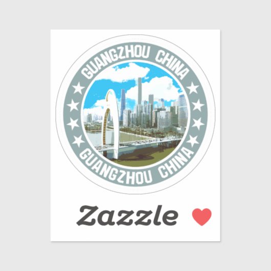 Sticker Guangzhou (Feuille)