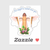 Sticker Guardian Angel Inspiration personnalisée (Feuille)