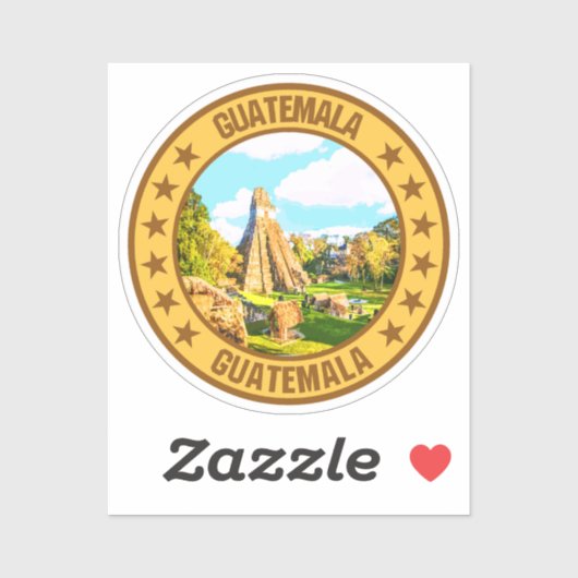 Sticker Guatemala (Feuille)