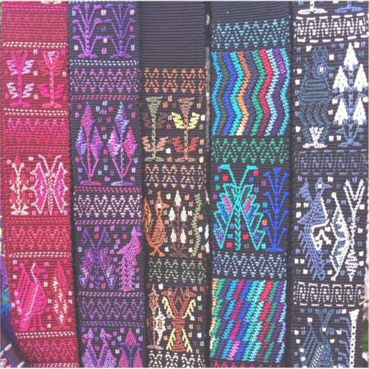 Sticker Guatemalan textile designs (Devant)