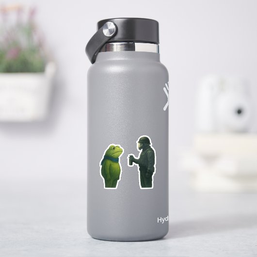 Sticker guerre de grenouille (HydroFlask)