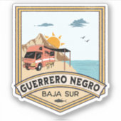 Sticker Guerrero Negro Basse Californie du Sud Mexique (Devant)