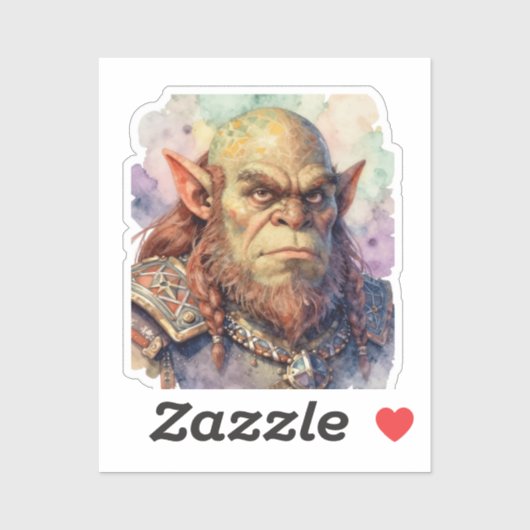 Sticker Guerrier de fantasy : Dagar (Feuille)