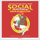 Sticker Guerrier de justice sociale (Feuille)
