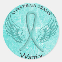 Sticker guerrier Myasthenia Gravis Angel Wings