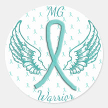Sticker guerrier Myasthenia Gravis Angel Wings