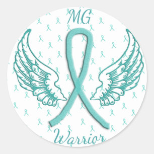 Sticker guerrier Myasthenia Gravis Angel Wings